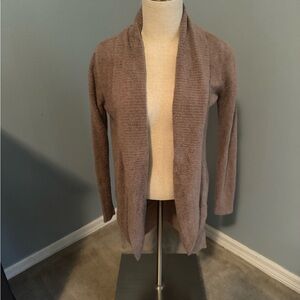 Barefoot Dreams Bamboo Chic Lite Open Front Cardigan - Taupe